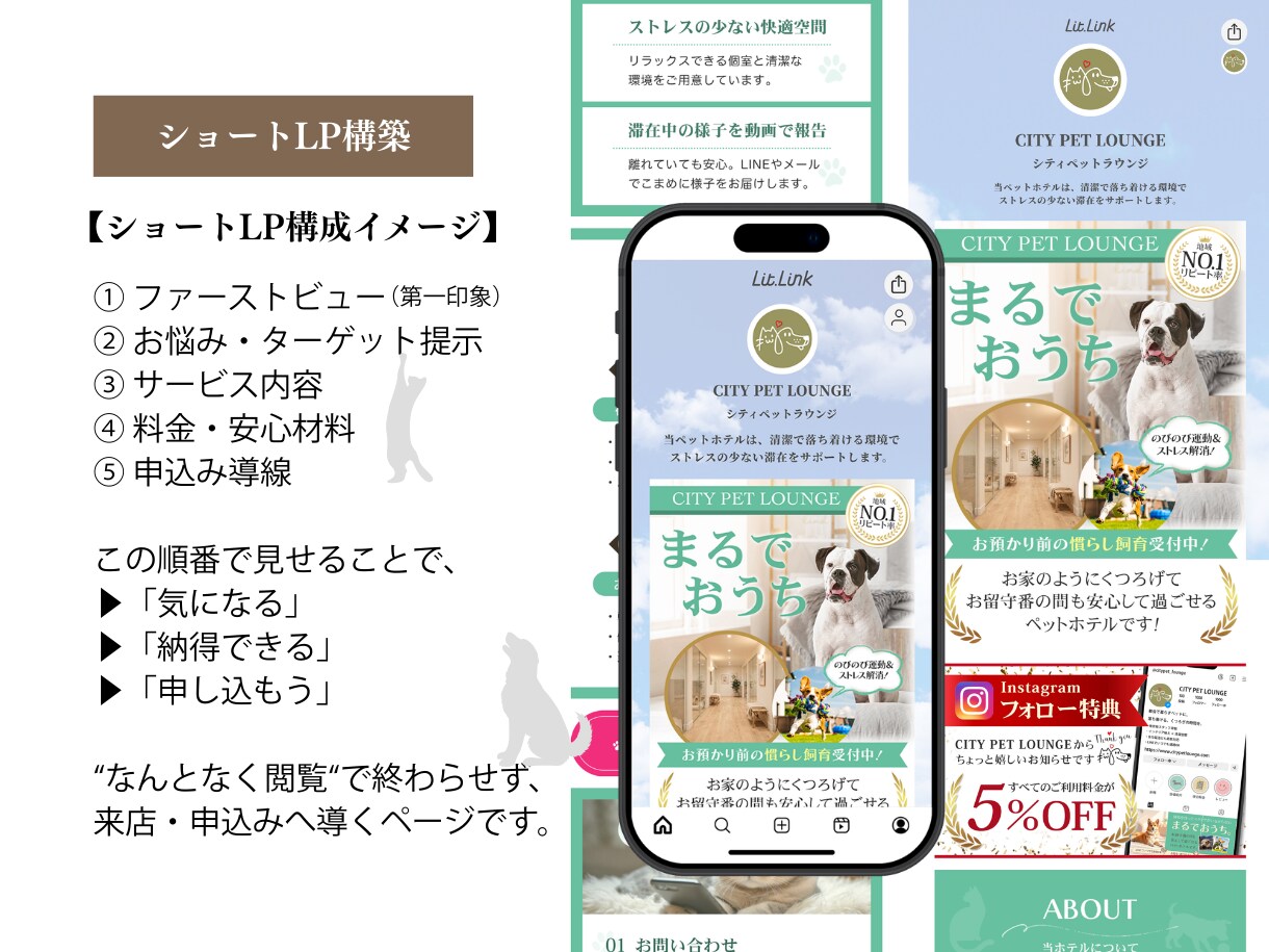 集客加速！インスタ世界観と予約導線を構築します 幅広い業種対応！リットリンクや投稿画像・グリッドを制作します イメージ5