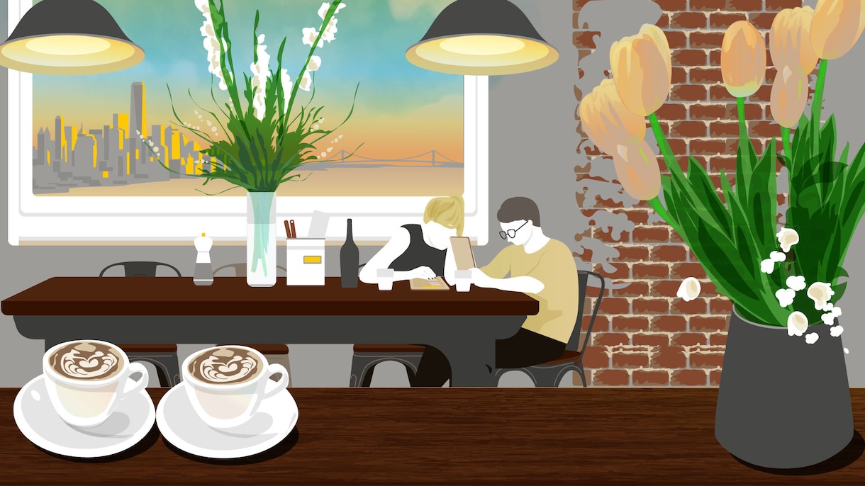 カフェ・飲食店向けのWeb用イラストを制作します 写真がなくても、店舗の世界観を伝えます イメージ2