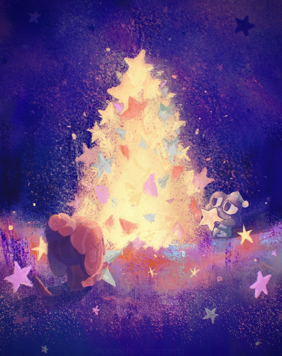 背景付きイラストでキャラをドラマチックに演出します 背景付きのアニメのワンシーンのような絵を描きます イメージ5