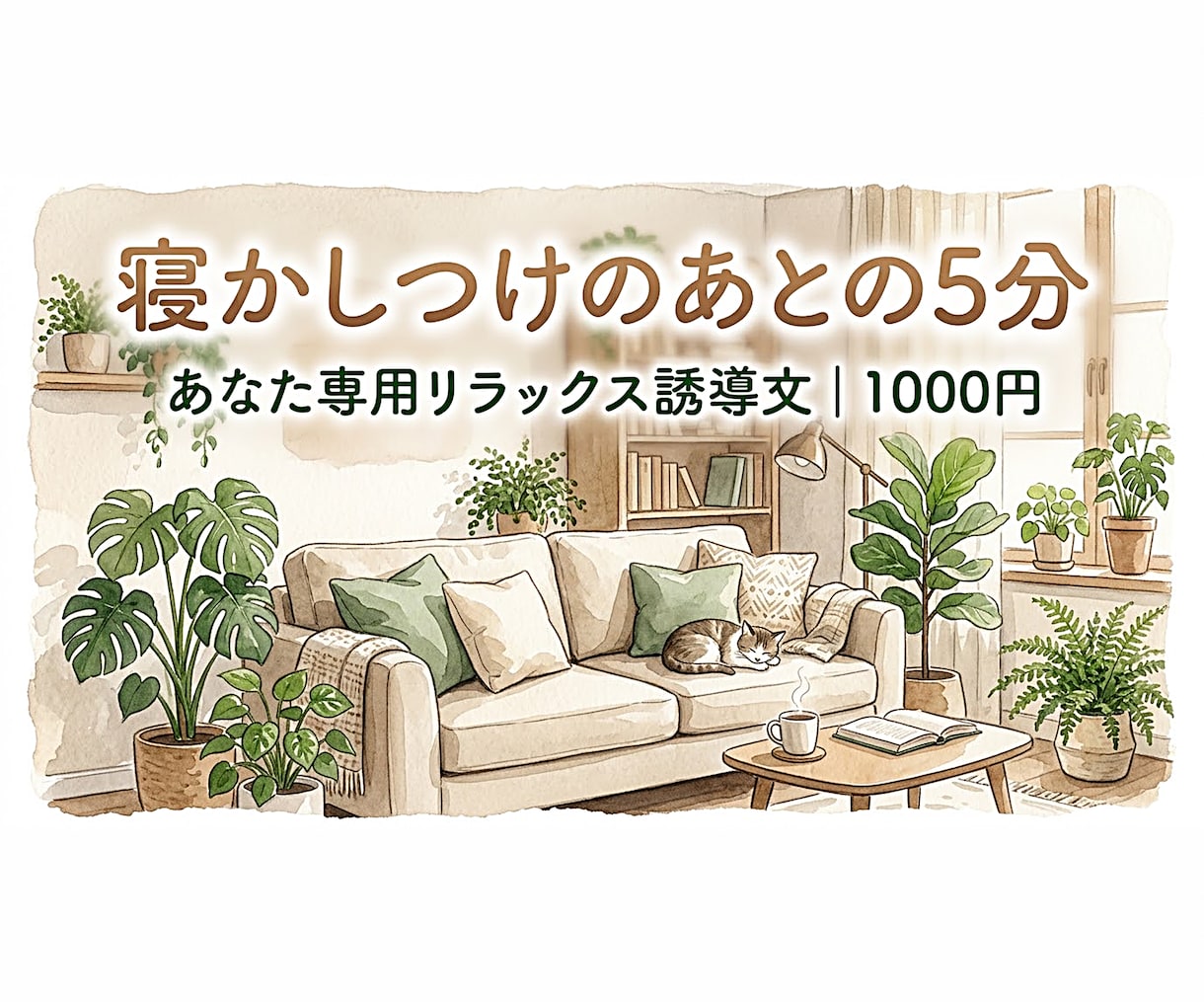 子育て・家事でクタクタな貴方に誘導文作ります 子育て・家事に大変なあなたに専用の「5分の休み時間」を是非 イメージ1
