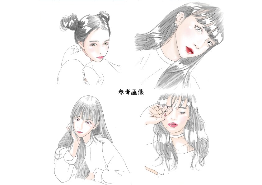 お写真の代わりに＊おしゃれな似顔絵お描きします SNSのアイコン、誕生日プレゼントやインテリアにも◎ イメージ5