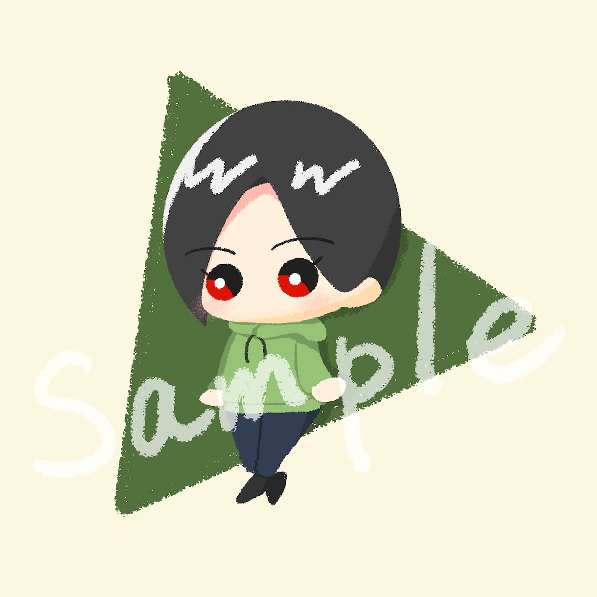 お口に入れたくなるようなかわいいアイコン作成します 主線なしイラストでSNSアイコンを作成します イメージ2