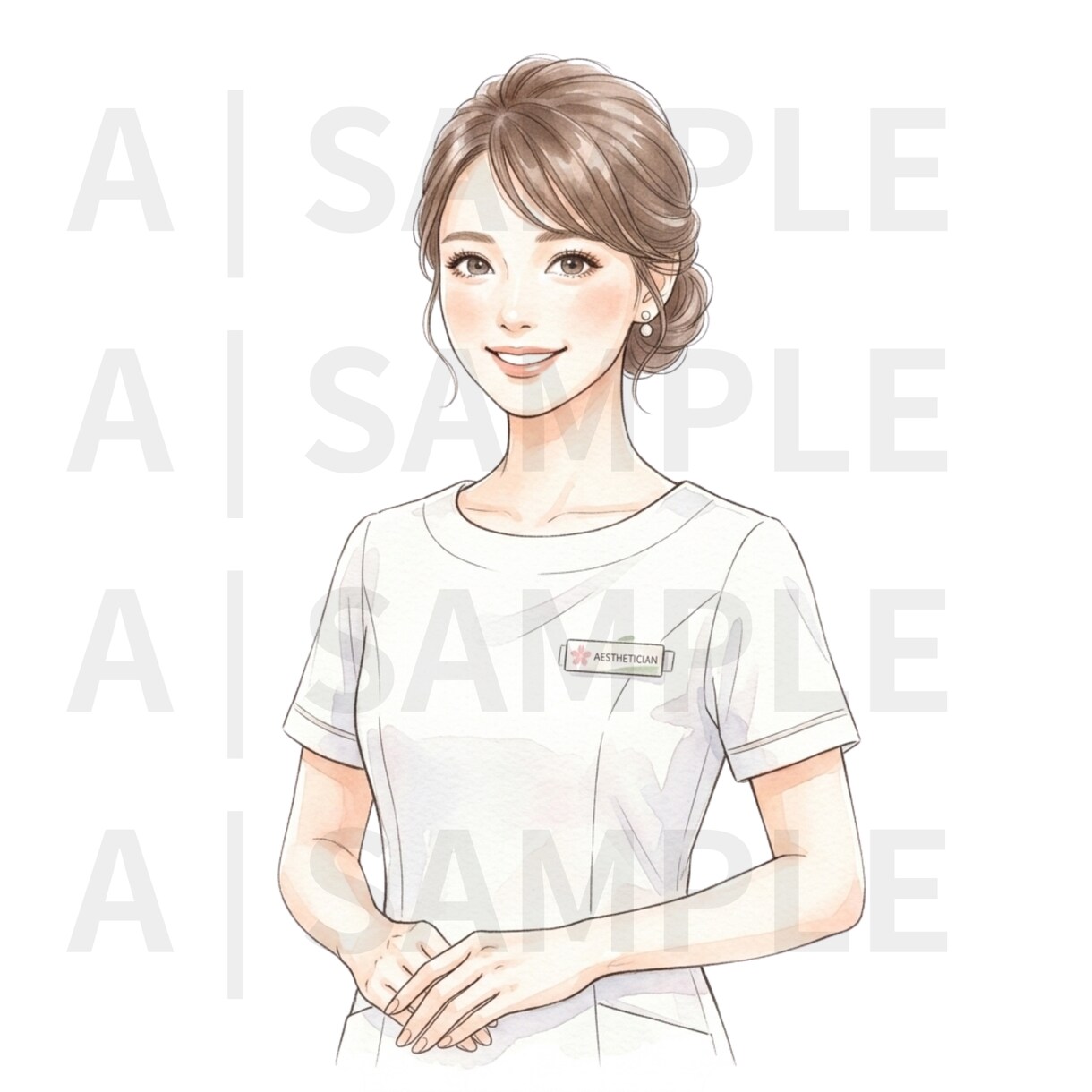 サロン専門｜現役マネージャーが制服再現します Canva・SNS・HPで使える！背景透過pngイラスト イメージ7