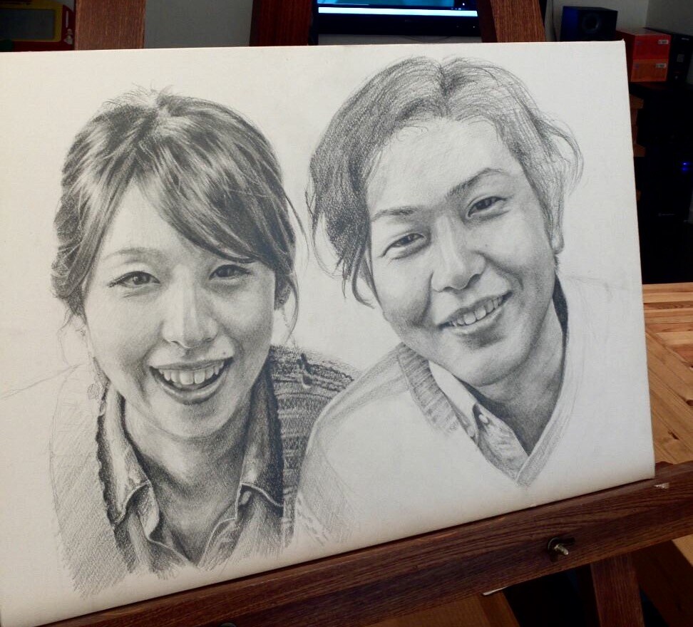 人物、ペットの似顔絵を鉛筆画で描きます SNSのプロフィール写真、挿絵などにも喜ばれております イメージ2