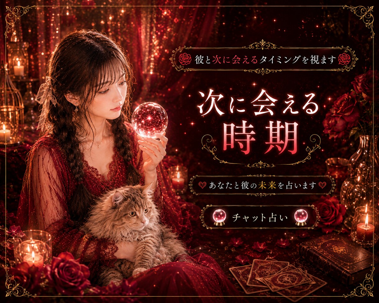 彼と次会えるタイミングを視ます 次に会える時期、あなたと彼の未来を占います イメージ1