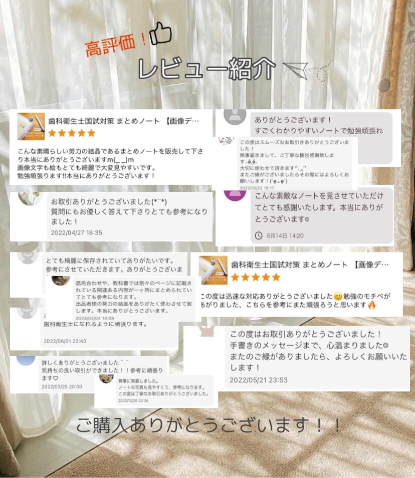 現役DH作成！国試対策まとめノートをお届けします 勉強の時短に！語呂合わせも多数記載しています^_^ イメージ2
