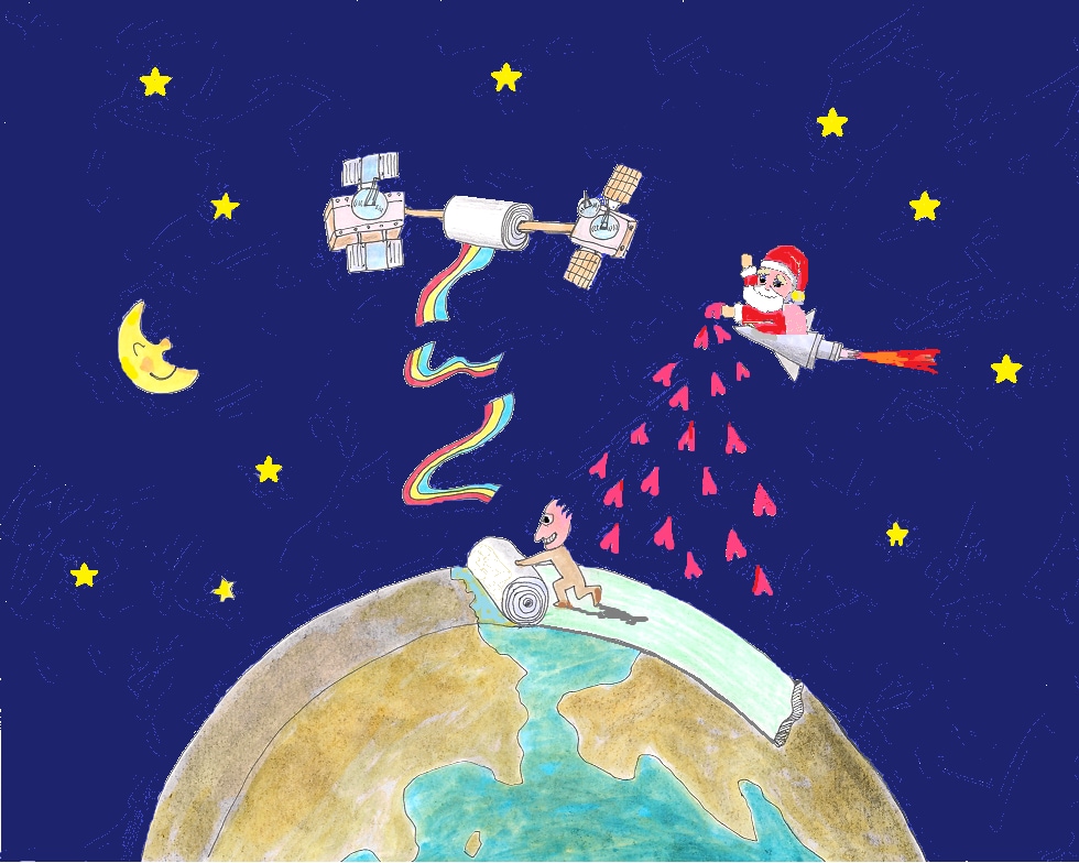 クリスマスポストカードのイラスト描きます ポップなクリスマスカードを贈ろう イメージ3