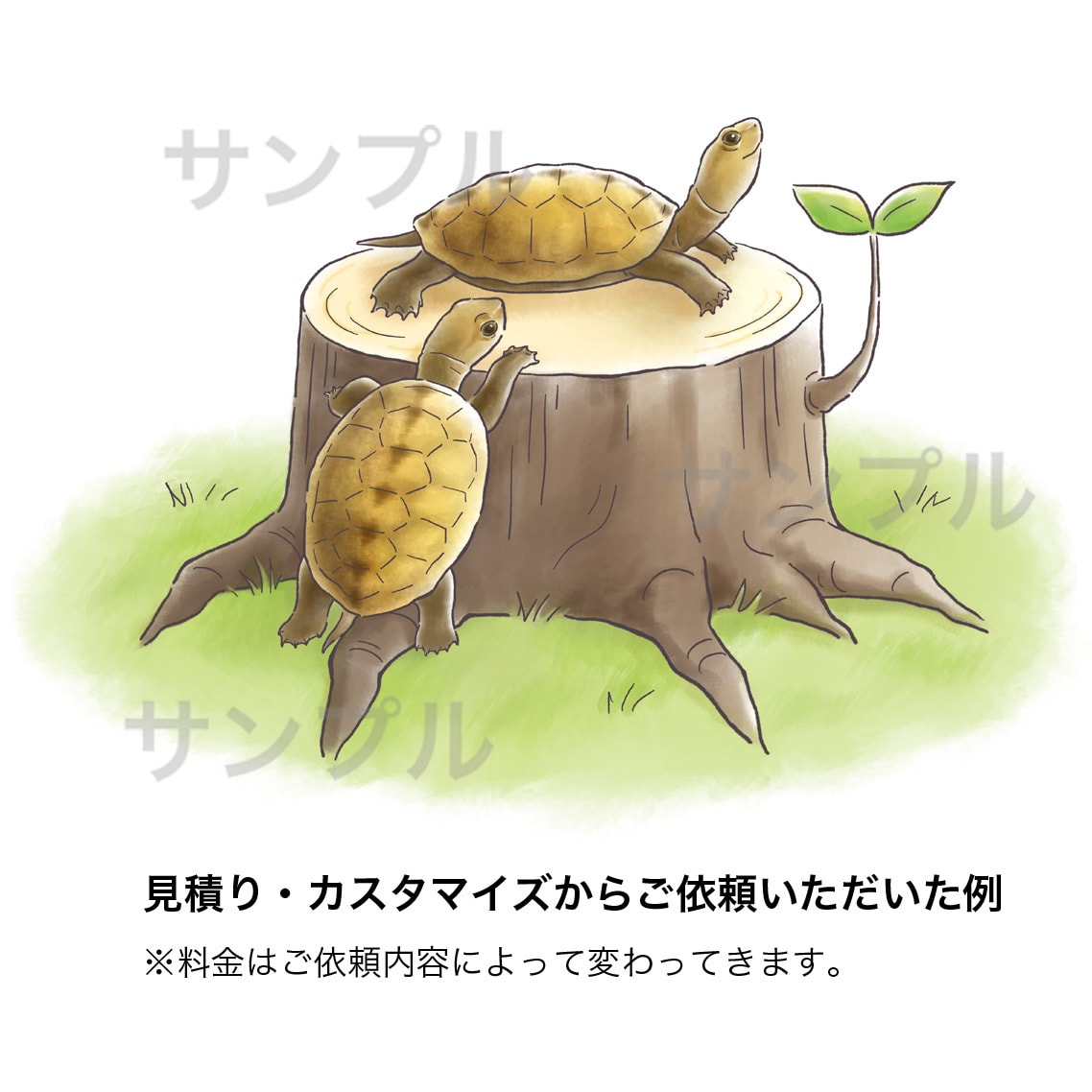 水彩風タッチでペットのイラスト描きます ペットとの思い出に、SNS用アイコンやブログに！ イメージ3