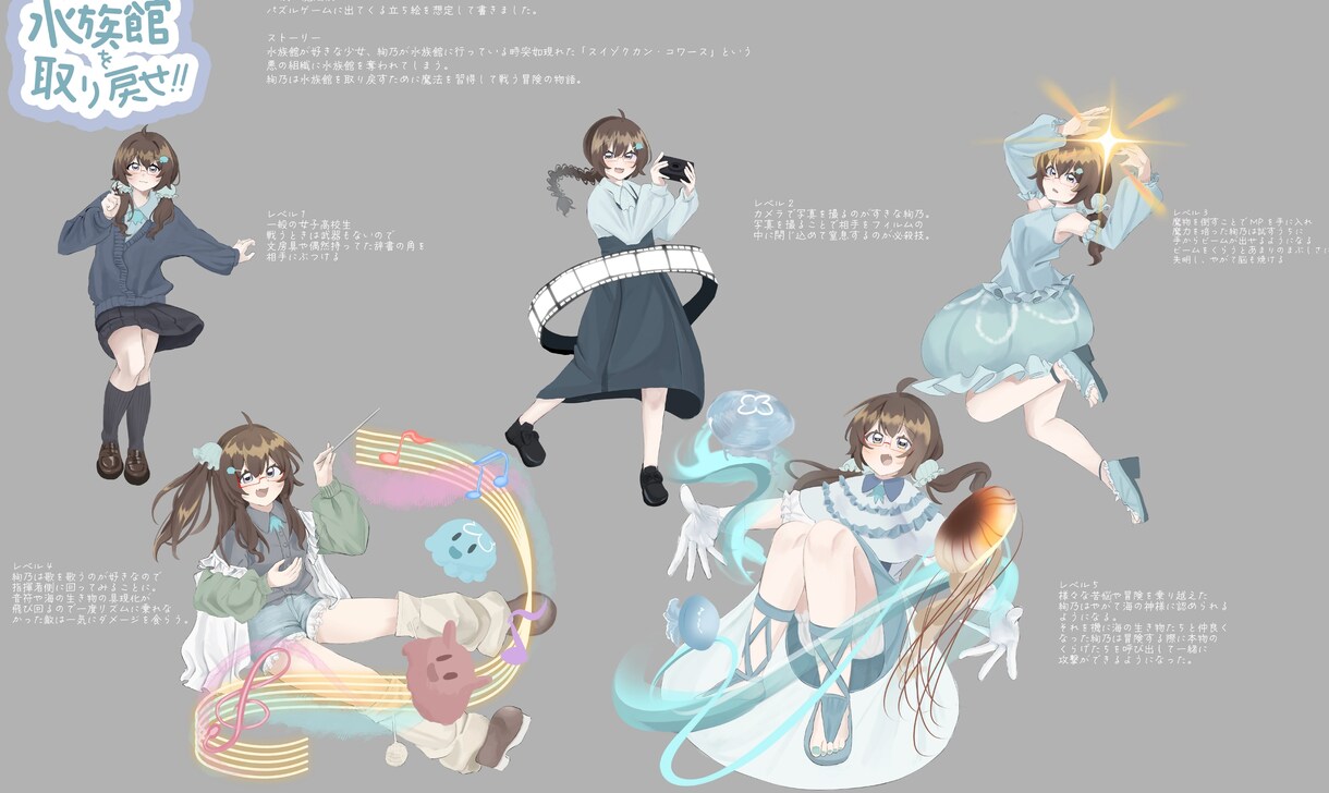 1枚絵・立ち絵・Live2D用など描きます イラスト制作（1枚絵・立ち絵・アイコン・Live2D用など） イメージ5