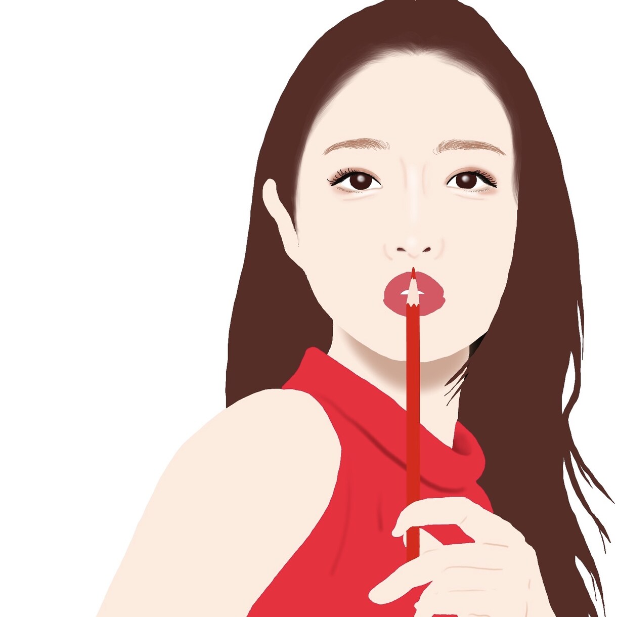 お写真そのまま可愛く美しく似顔絵描きます ネットプリント・アルバム・プレゼント・SNSにも♡ʾʾ イメージ10