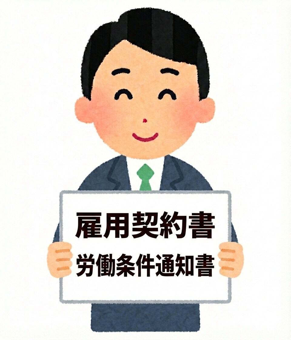 就業規則がない会社用雇用契約労働条件通知書作ります 旧財閥系専門商社の元人事課長が貴社専用の契約書を作成！ イメージ1