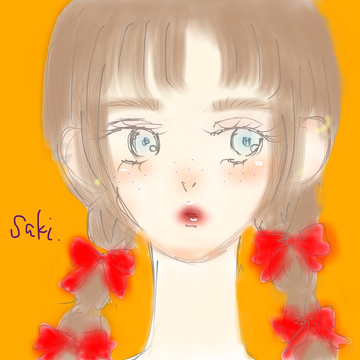 SNSのアイコンや似顔絵を描きます ふんわりとしていますが、凛としているようなイラストです。 イメージ1