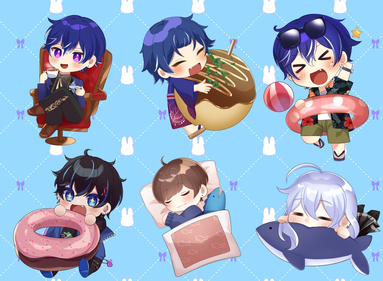 SDキャライラスト作成します かわいいだけでなく丁寧な描き込みが自慢です！ イメージ2