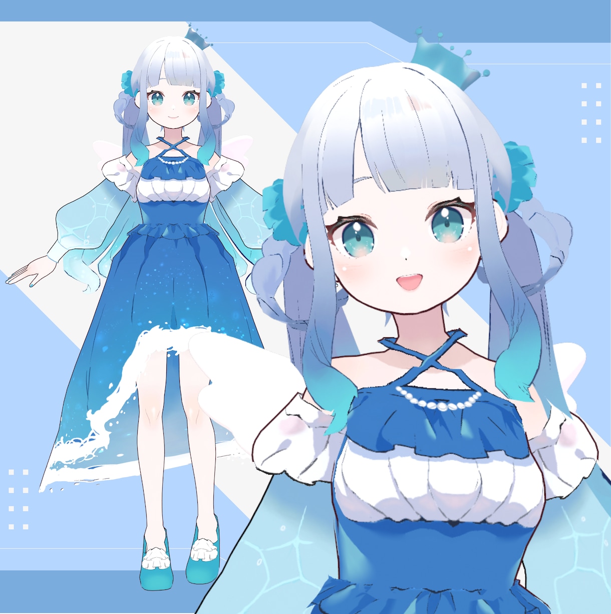 キャラデザから3Dモデルを制作します Vtuber様やVRchatなどメタバース空間でも使用可！ イメージ5