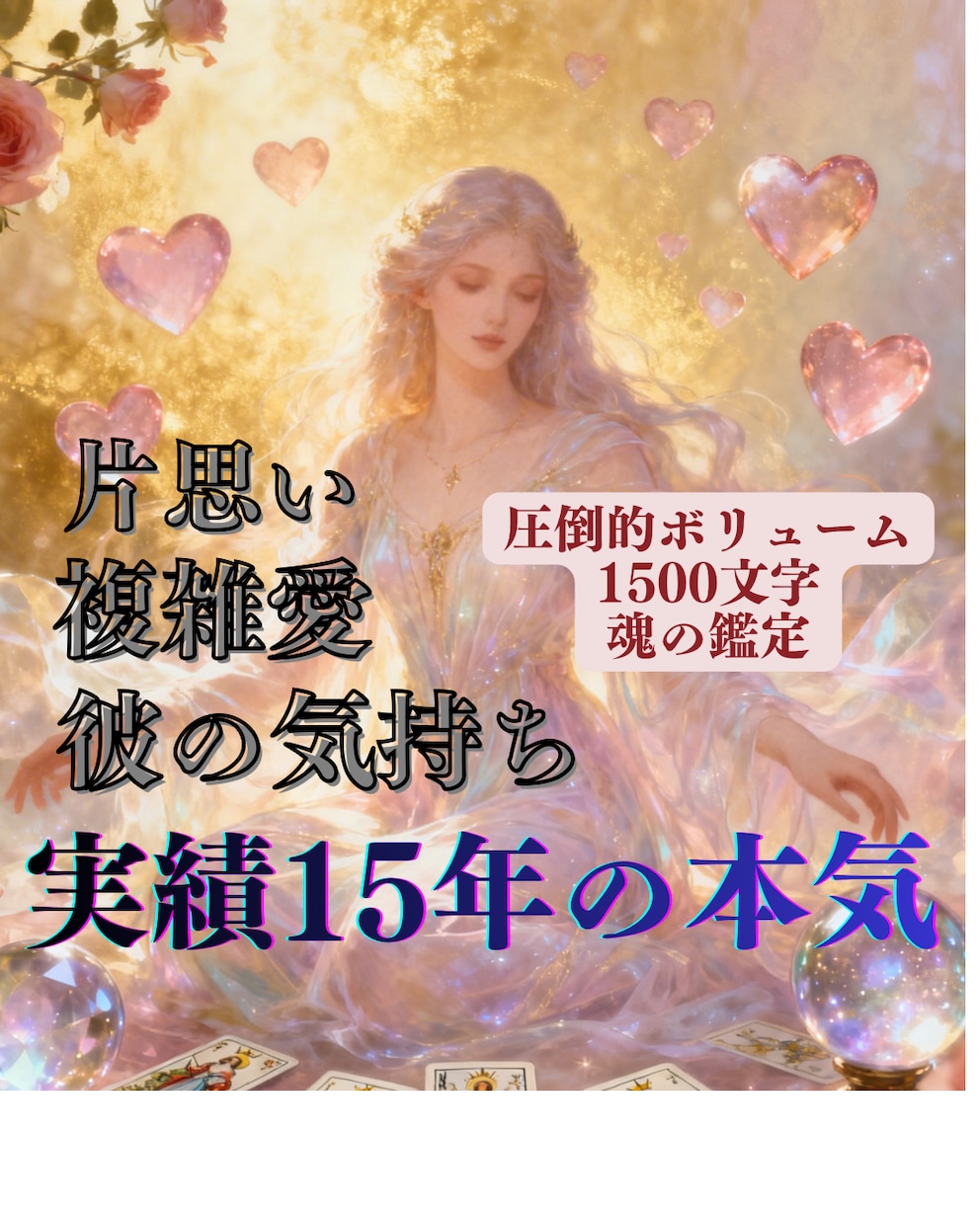 今だけ千円｜彼の本心や二人の未来を透視鑑定します 【先着3名】実績15年の魂の透視｜複雑な愛の迷いを希望へ導く イメージ1