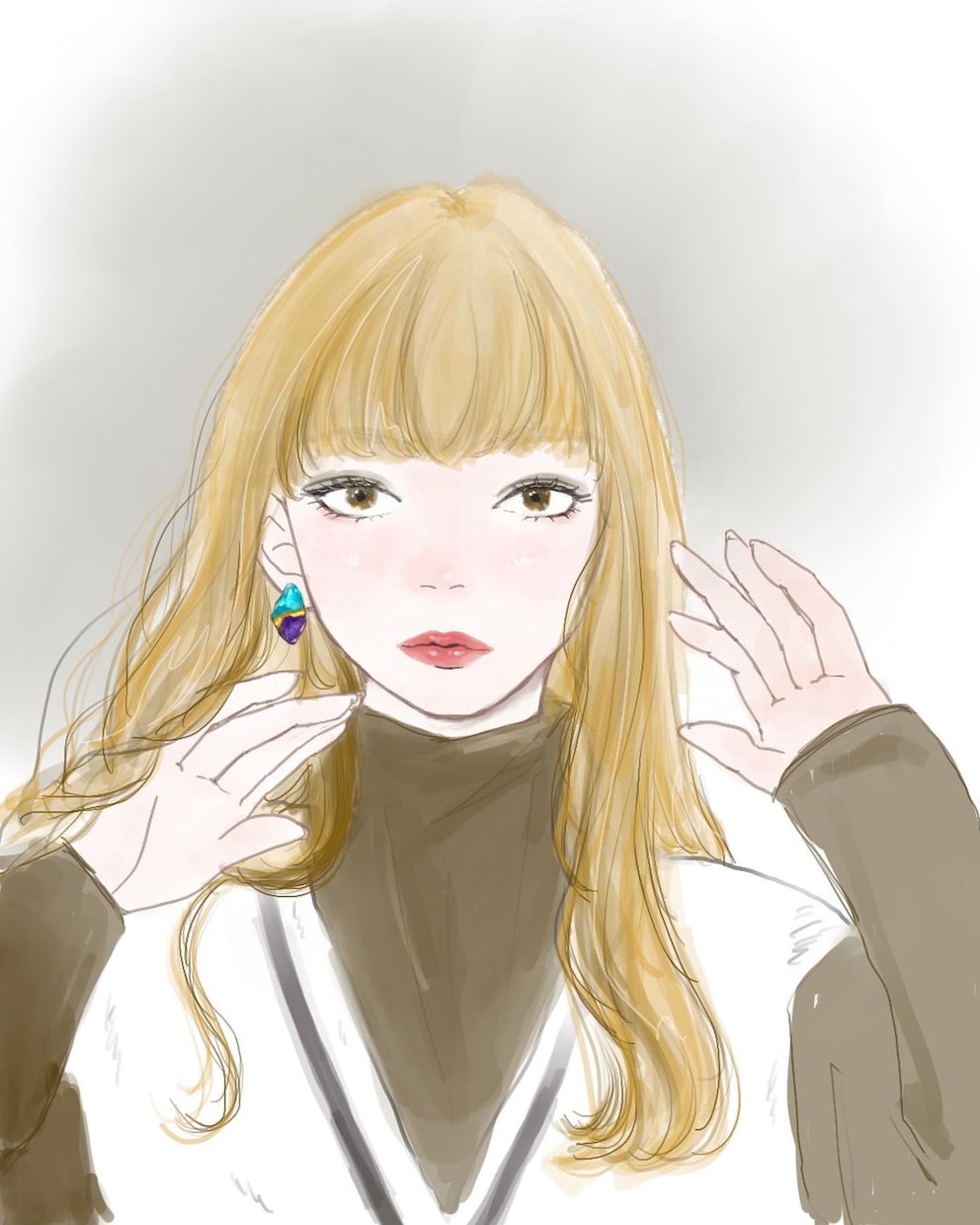 透明感のある女の子アイコン描きます SNSアイコンやサプライズプレゼントなどに イメージ3