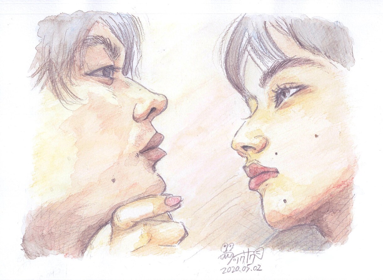 大募集！お試し価格で大人可愛い似顔絵描きます はじめての方のために。上質な水彩色鉛筆タッチをお試し価格で イメージ7