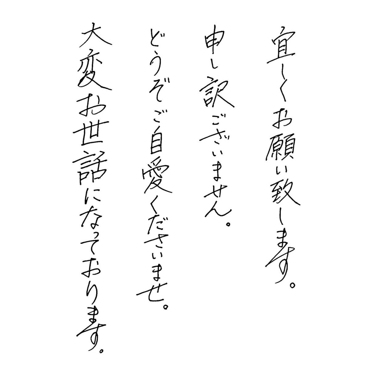 商用利用可・何にでも使えるペン字を書きます 書家が硬筆によるペン字をデータ化します。 イメージ2