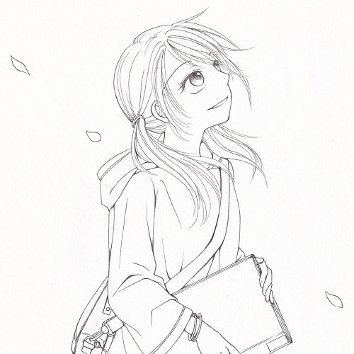 アナログでモノクロイラストを描きます 白黒イラスト・線画だけ欲しい方へ イメージ3