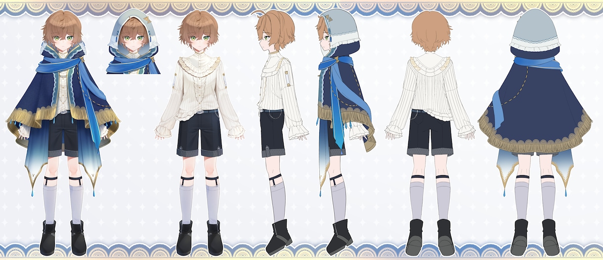 VTuberモデルの全行程を制作します キャラデザからLive2Dモデリングまで対応します！ イメージ10