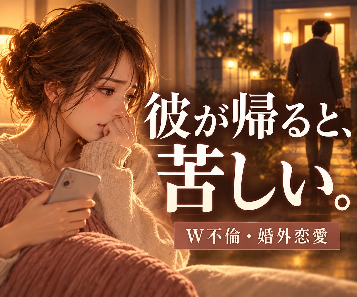 彼が帰った後の不安を40分そのまま話せます W不倫・婚外恋愛｜嫉妬も執着もそのまま話せます イメージ1