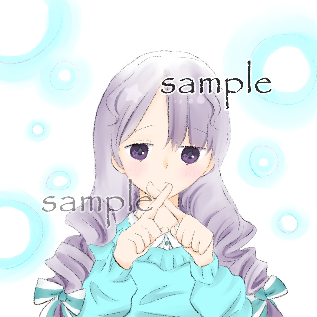 完成品ふんわりな女の子のアイコンを販売します SNS等あなただけのアイコンに！二次利用も可能です。 イメージ1