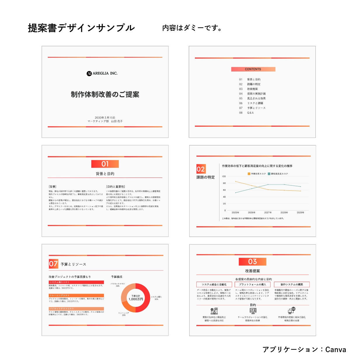 伝わる・魅せる資料にブラッシュアップします どんな資料も分かりやすく魅力的に作り直します イメージ4