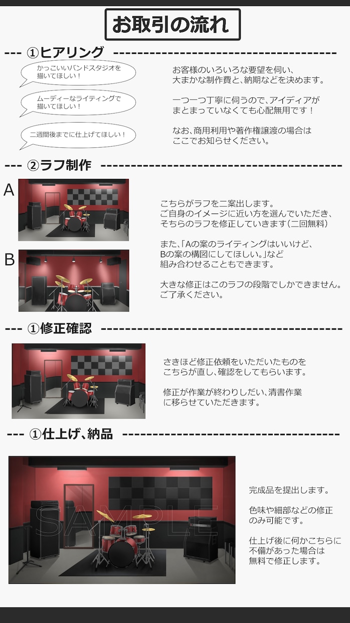 高級感のあるおしゃれなイラスト製作します ゲームや、動画、vtuber背景などにオリジナルイラストを！ イメージ5