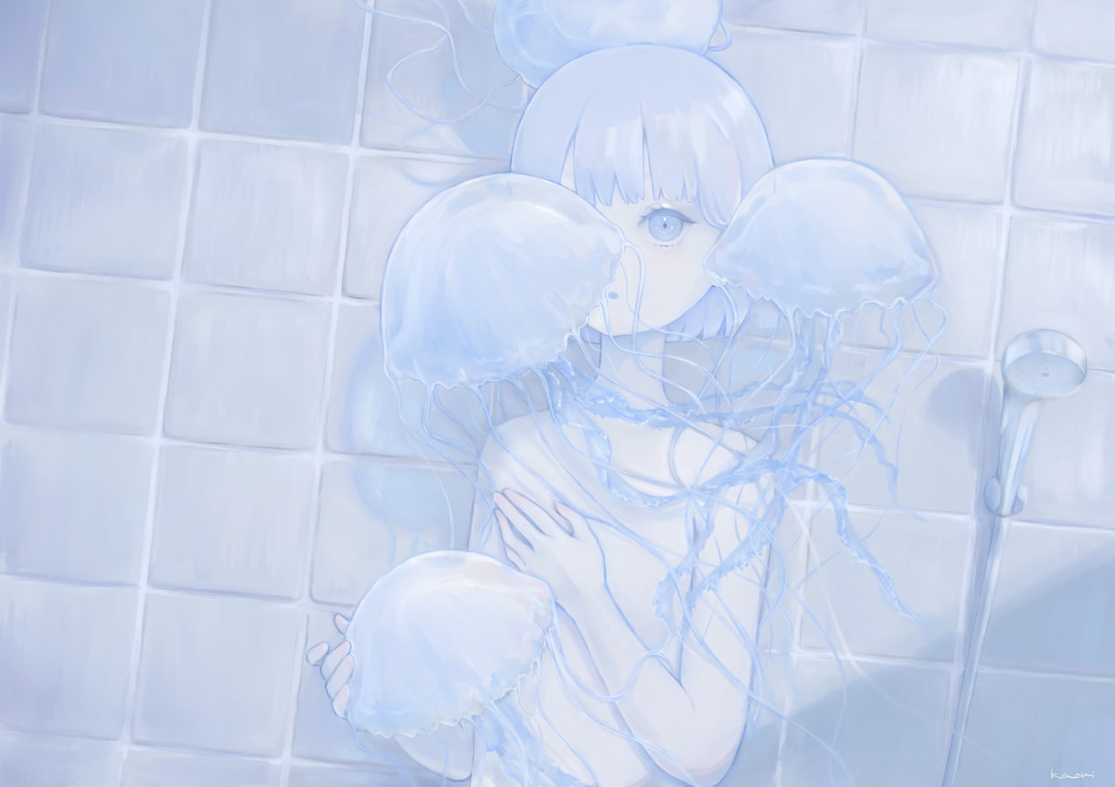 静かに寄り添う世界観の一枚絵をお描きします MV・装画・動画用・個人観賞用などに イメージ1