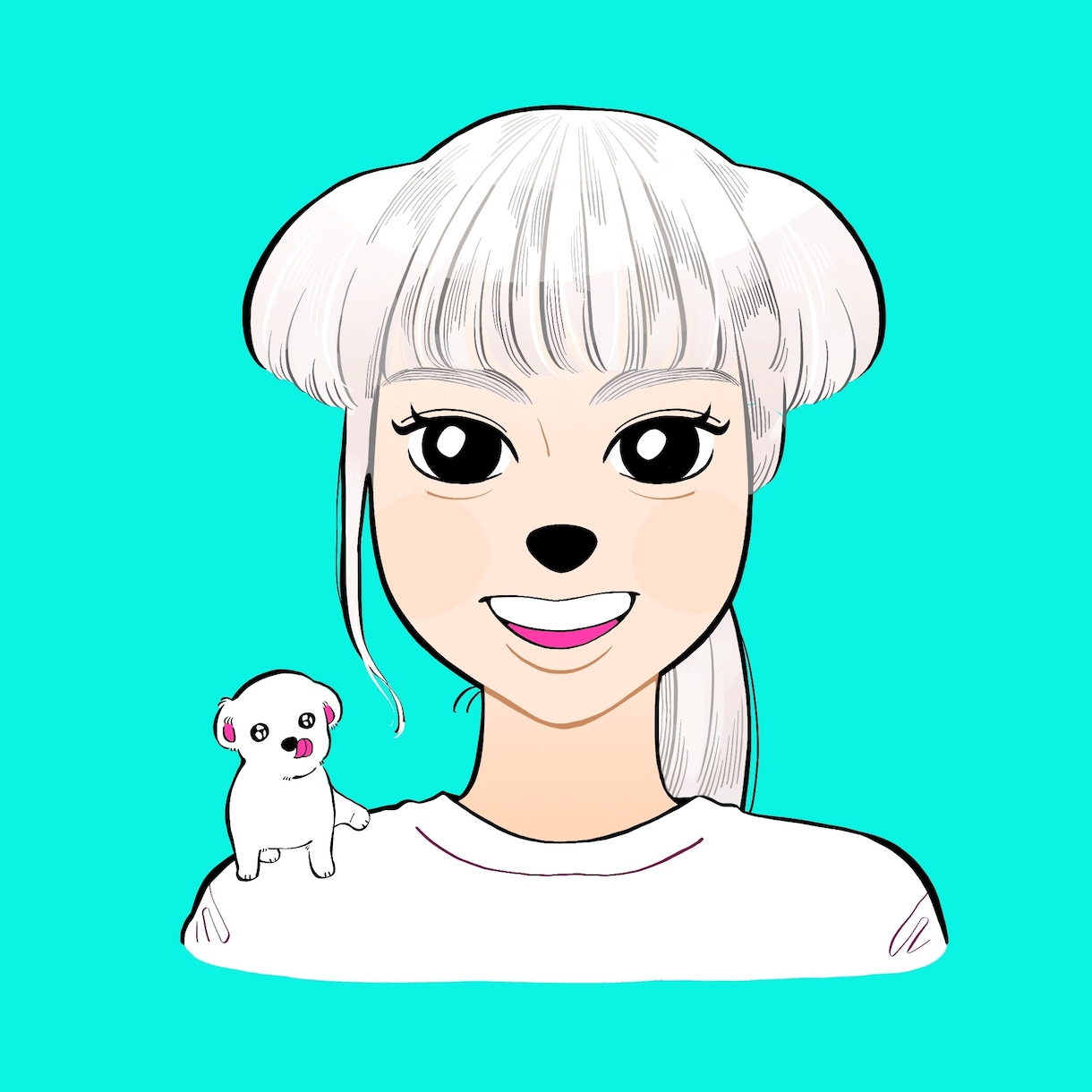 あなたの似顔絵を犬化させます お好きな犬種に大変身！わんちゃん好きの特別な一枚！ イメージ1