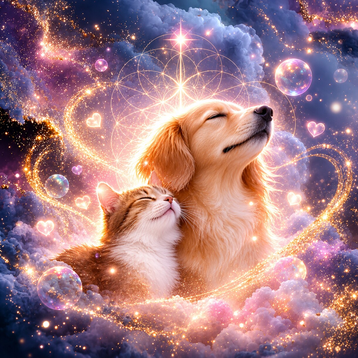 最愛のペットちゃんへ♡30日間癒しヒーリングします どのような状況下でも♡少しでも穏やかで心地よく過ごしてほしい イメージ2