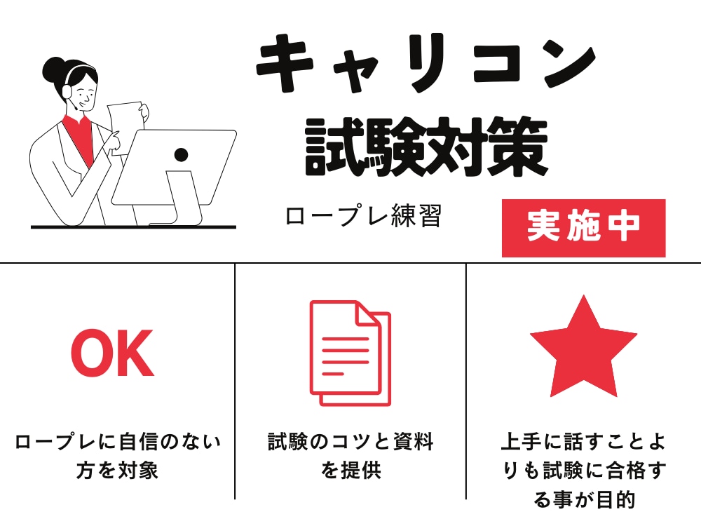キャリアコンサルタント実技面接試験対策やります 合格が目的の練習/オールA合格/ロープレ初心者向け イメージ1