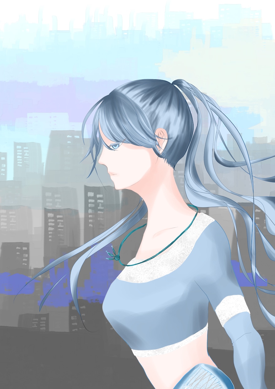 カッコイイ女の子、綺麗なイラストを作成いたします アイコン、配信ジャケットなど。目ヂカラ強め暗めが得意です イメージ5