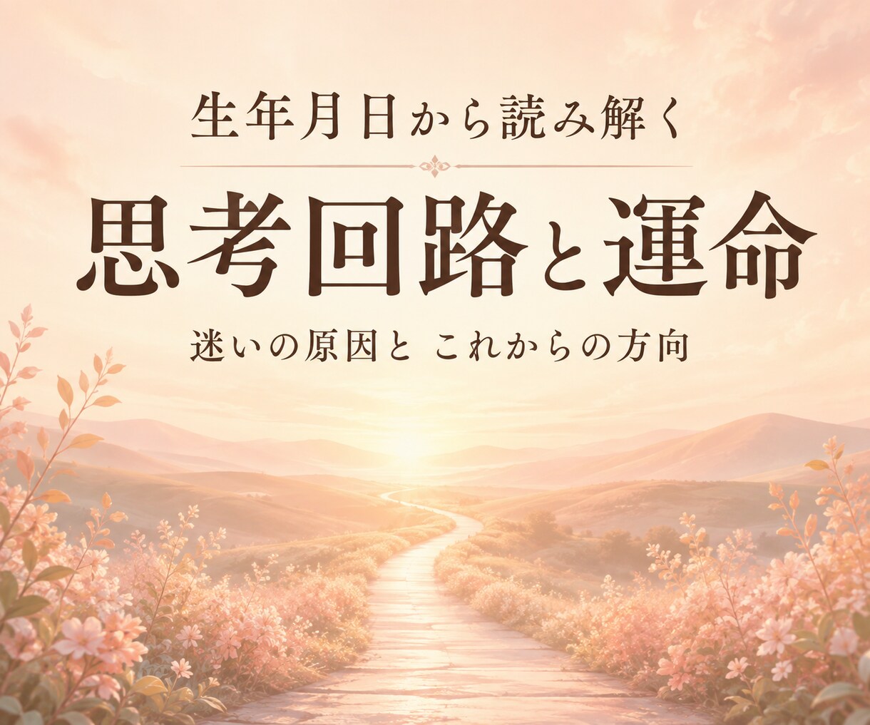 生年月日から思考回路と運命を読み解きます 迷いの原因とこれからの方向を読み解きます イメージ1