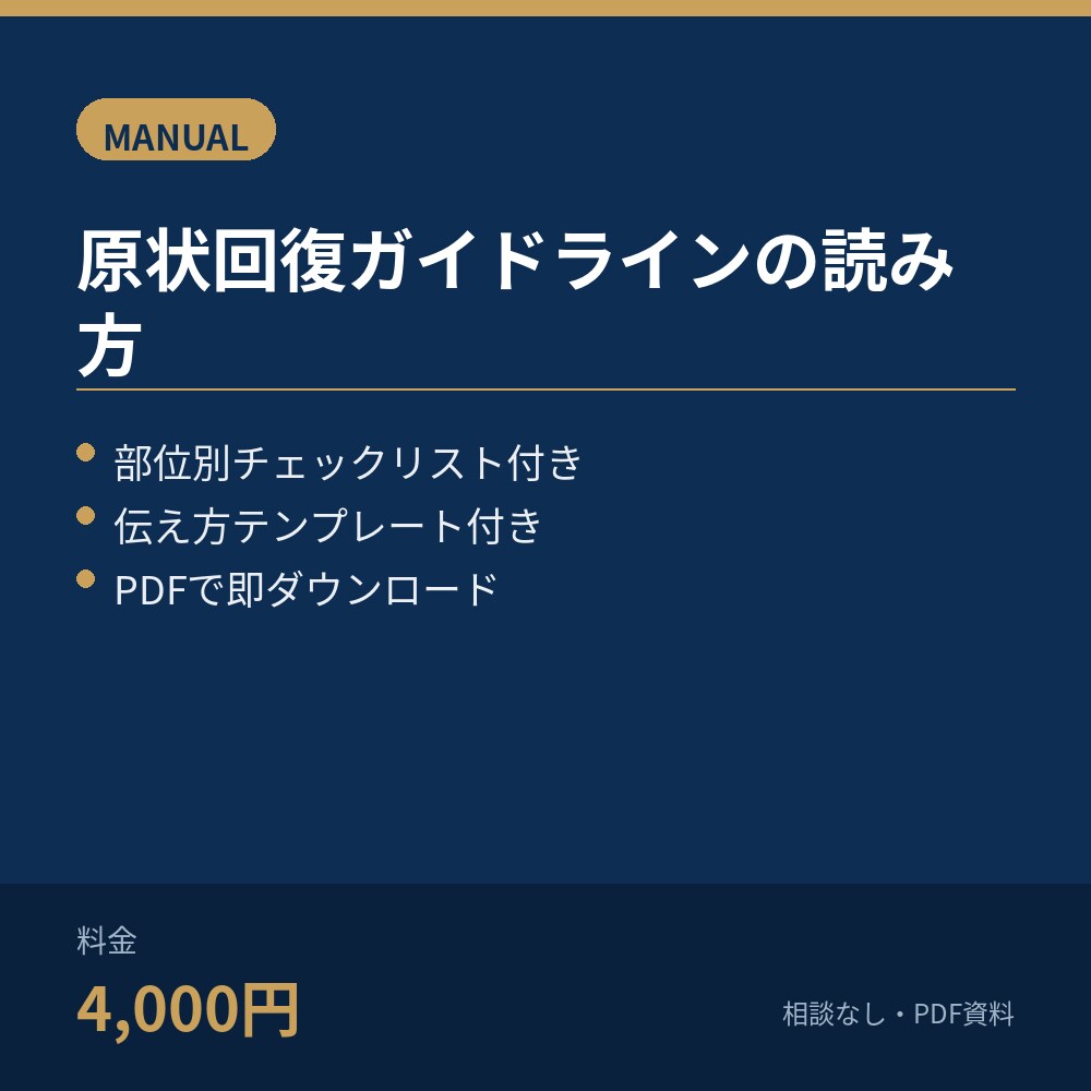 ガイドラインの読み方＆活用マニュアル販売します チェックリストとテンプレ付きの実践マニュアル イメージ1
