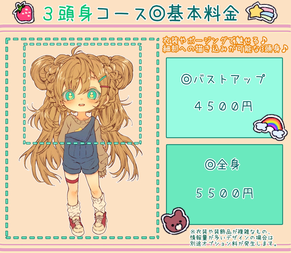 かわいいアナログ風デフォルトトイラストお描きます 商用利用◎SNSアイコンや配信、動画サムネイルにもおすすめ◎ イメージ3