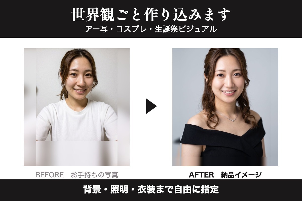 写真からSNSアイコンを作ります イラストではなく"実写"で。全SNSサイズ対応 イメージ2