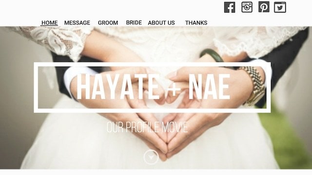 ウェブサイト風 プロフィールムービー作成します 大人気のウェブサイト風デザイン ×シンプル カラー イメージ1