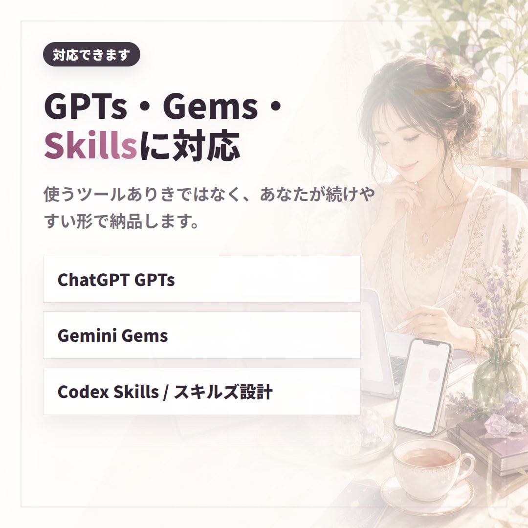 あなたの言葉で伝わる発信の型を作ります 発信ネタ10個+投稿文+プロンプトで世界観のまま迷わず書ける イメージ5