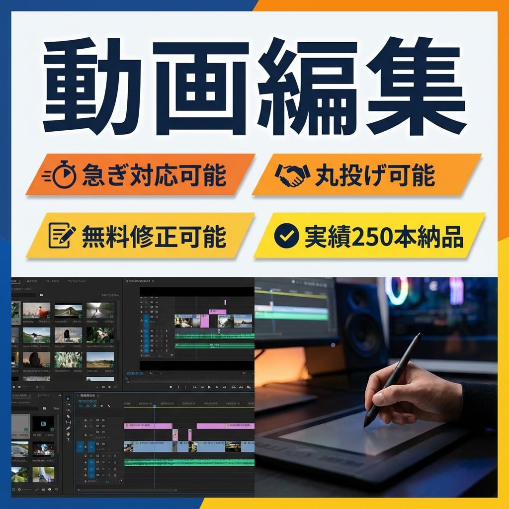 納品実績250本以上！ショート動画編集します 急ぎ案件もお任せ！素材提供から48時間以内に納品いたします イメージ1