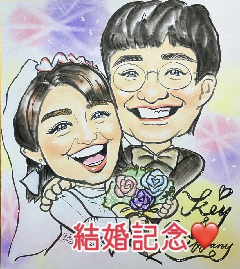 大切な人に幸せなプレゼントを捧げます 幸せな似顔絵！友達に！恋人に！親子に！大切な人に！ イメージ2
