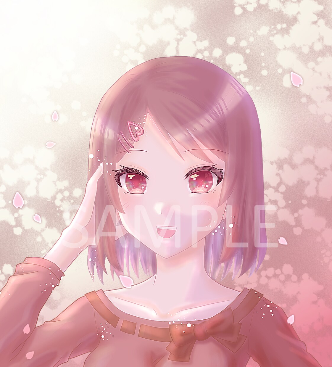 先着順！即日納品｜完成イラスト（美少女）販売します サンプルからお一人お選び頂けます！美少女イラスト販売所 イメージ4