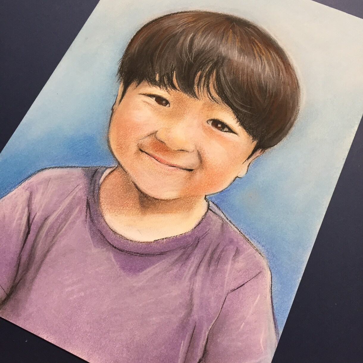 本格的な肖像画をパステルで描きます 繊細でリアルな描写の絵画をご提供いたします イメージ5