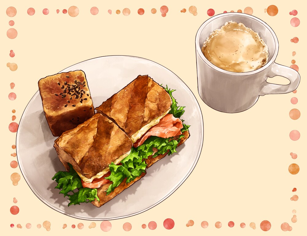 お腹を空かせるような食べ物のイラスト承ります 見たらきっと食べたくなるようなイラストをご提供いたします。 イメージ7