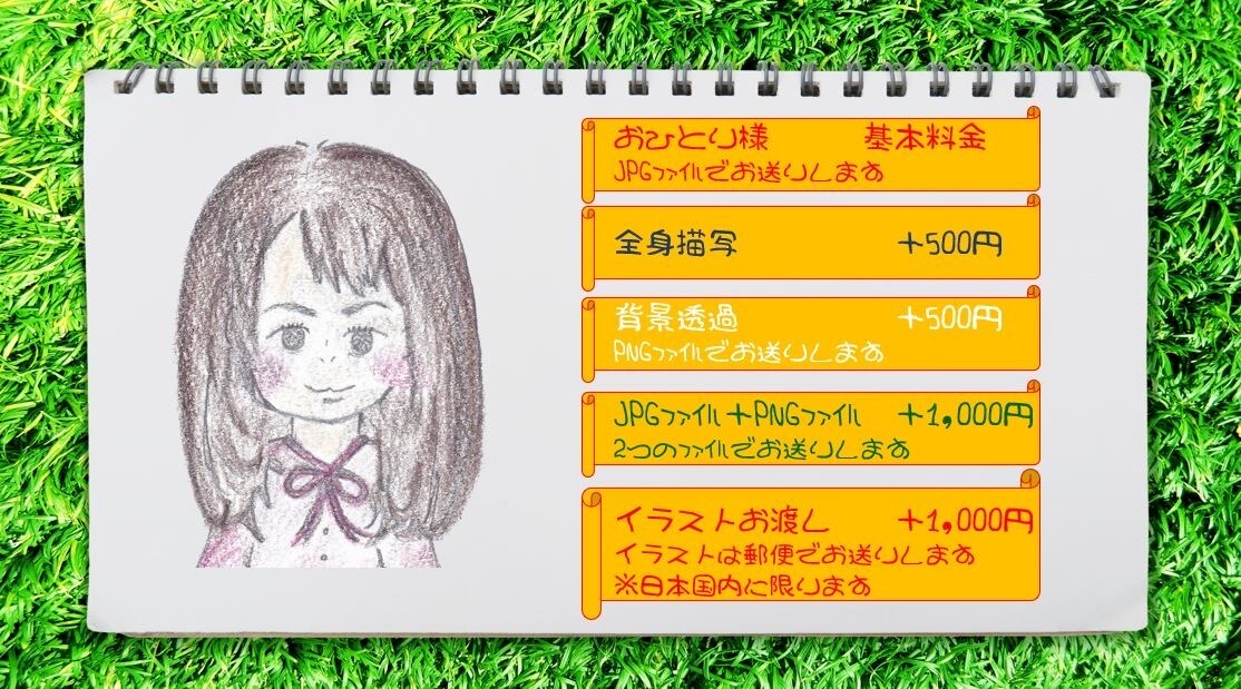 名刺に色鉛筆で手書きの似顔絵をお作りします イラストが好きなママが子供にいつも描いてる温かい似顔絵です イメージ4