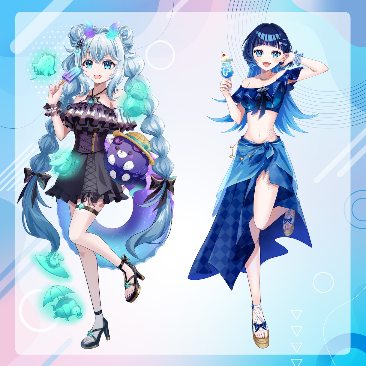 女性キャラ立ち絵を制作します IRIAMやTRPGに！立ち絵イラストを制作します イメージ3