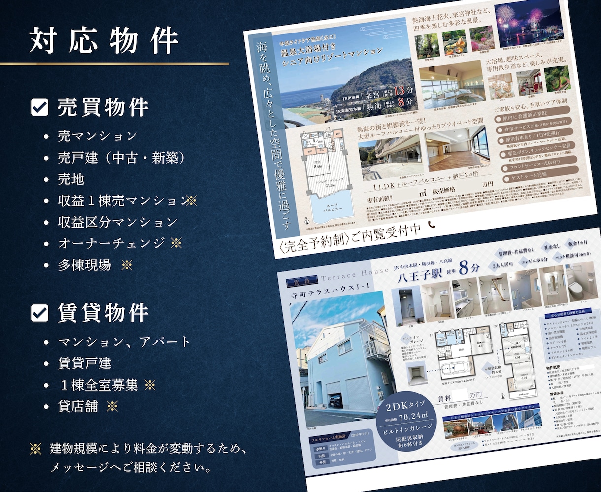不動産勤務20年！反響を呼ぶ高品質チラシ制作します 売マンション・売戸建・土地・投資用等対応。間取図作成付き イメージ2