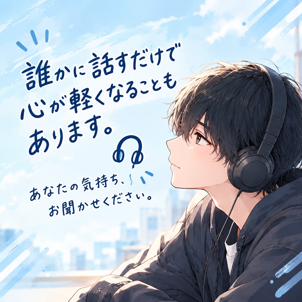 今すぐ話がしたい！気軽にゆるく話せます どんな話でも大丈夫です！相談でも、愚痴でも話してください！ イメージ1