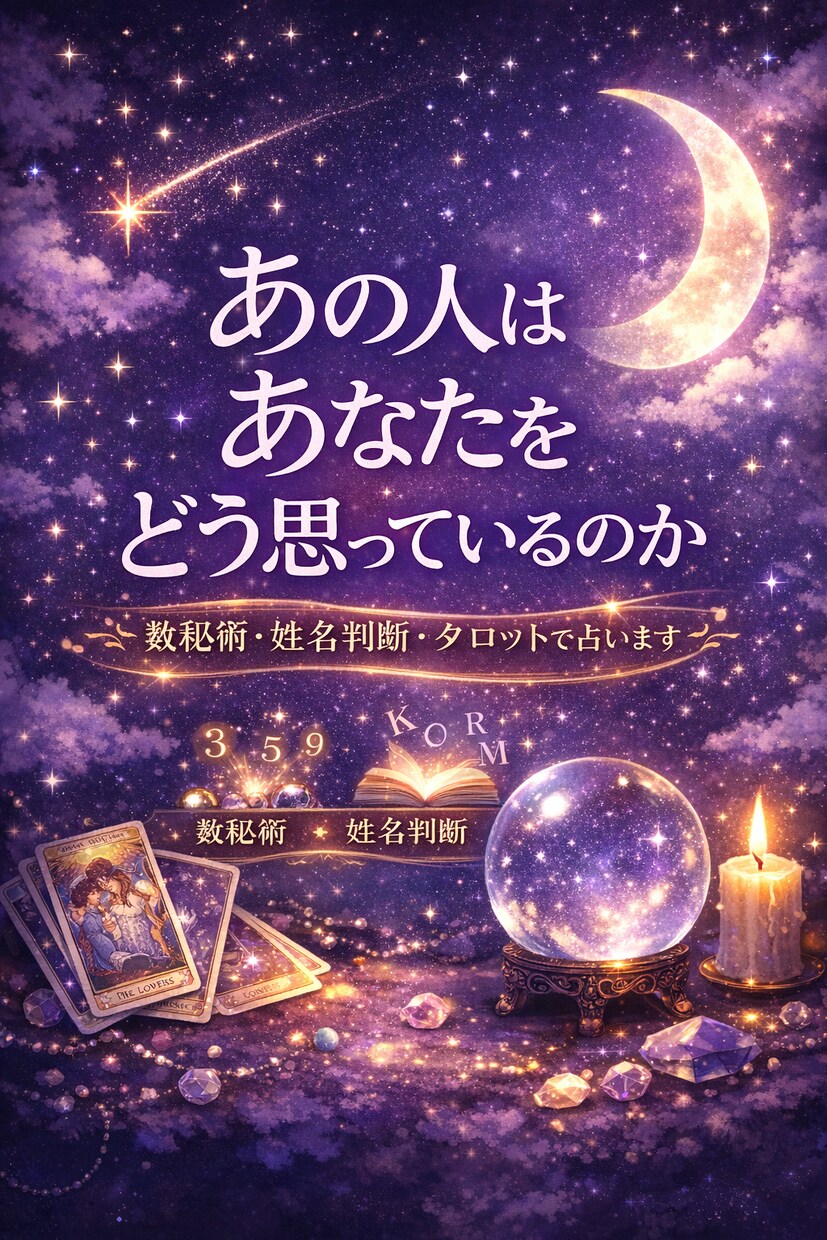 あの人があなたをどう思っているのかを視ます 連絡が来ない理由・本音・今後3ヶ月の関係の流れをお伝えします イメージ1
