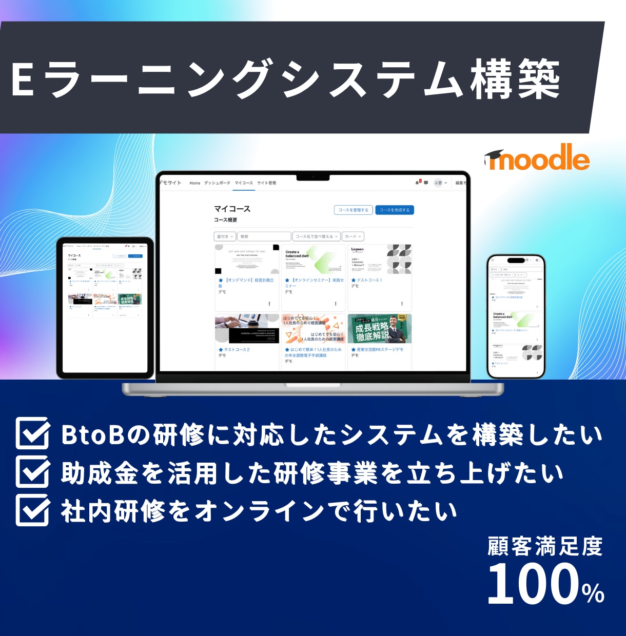 高性能＆高コスパなLMSを構築します 人材開発支援助成金を活用したBtoB研修事業の立ち上げに対応 イメージ1